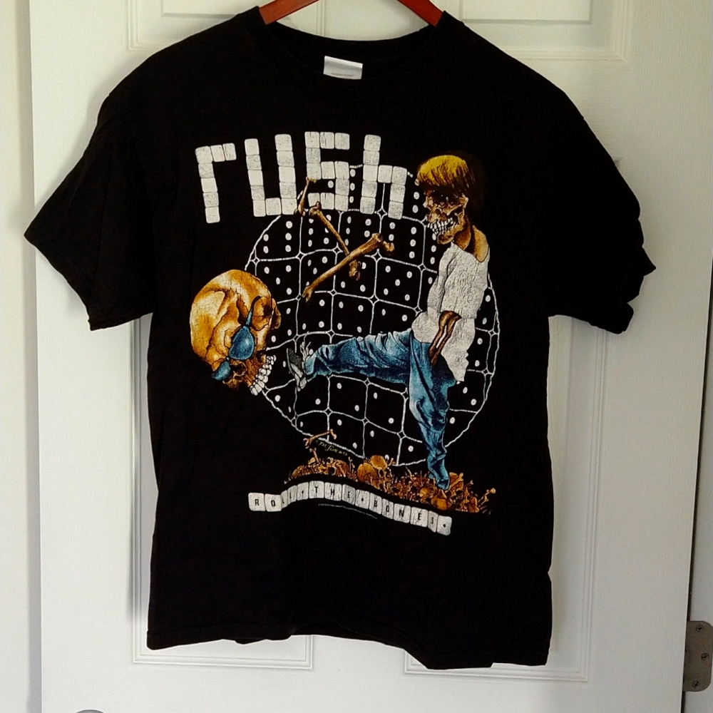 Rush vintage tshirt. Size Large. Roll the bones